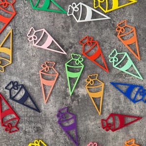 Table decoration for school enrollment | Confetti school cone | Back to school | sustainable and reusable | Back to school | Scatter decoration