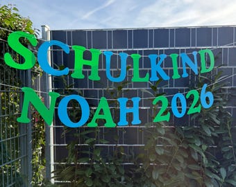 Schoolchild Garland | Modern Back-to-School Decoration | Garland as Decoration for the First Day of School | Sustainable Back-to-School Decoration | First Day of School Celebration