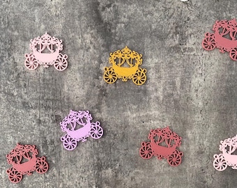 Dekoracja stołu księżniczko | Wózek z konfetti | Dekoracja rozproszona | trwałe i nadające się do ponownego użycia