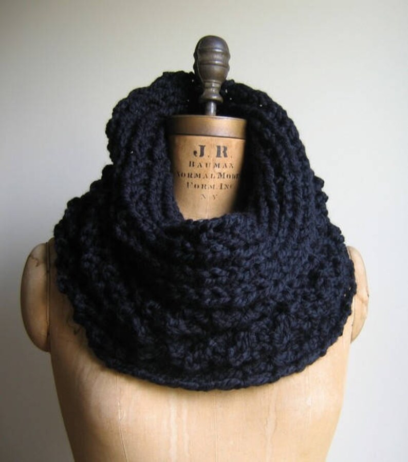 Instant Download PDF Pattern Incognito Chunky Knit Cowl - Etsy