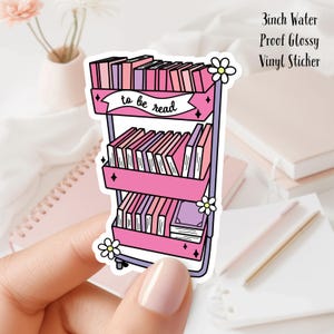 読むべき...Cart Bookish 3インチ防水ビニールステッカー ノートパソコン、ウォーターボトル、ジャーナル、電子書籍リーダーなどに最適