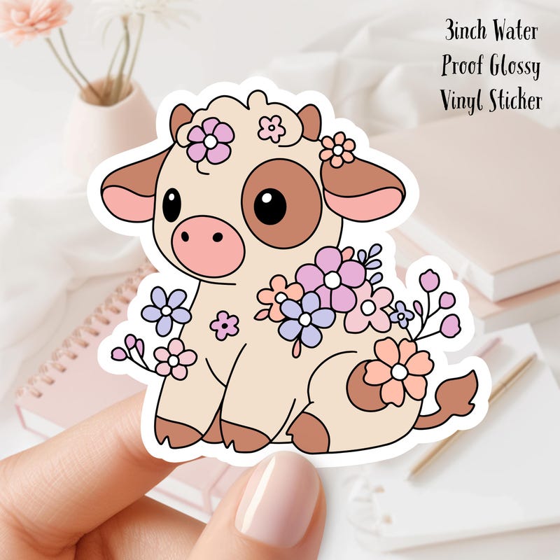 Cow Stickers - Etsy
