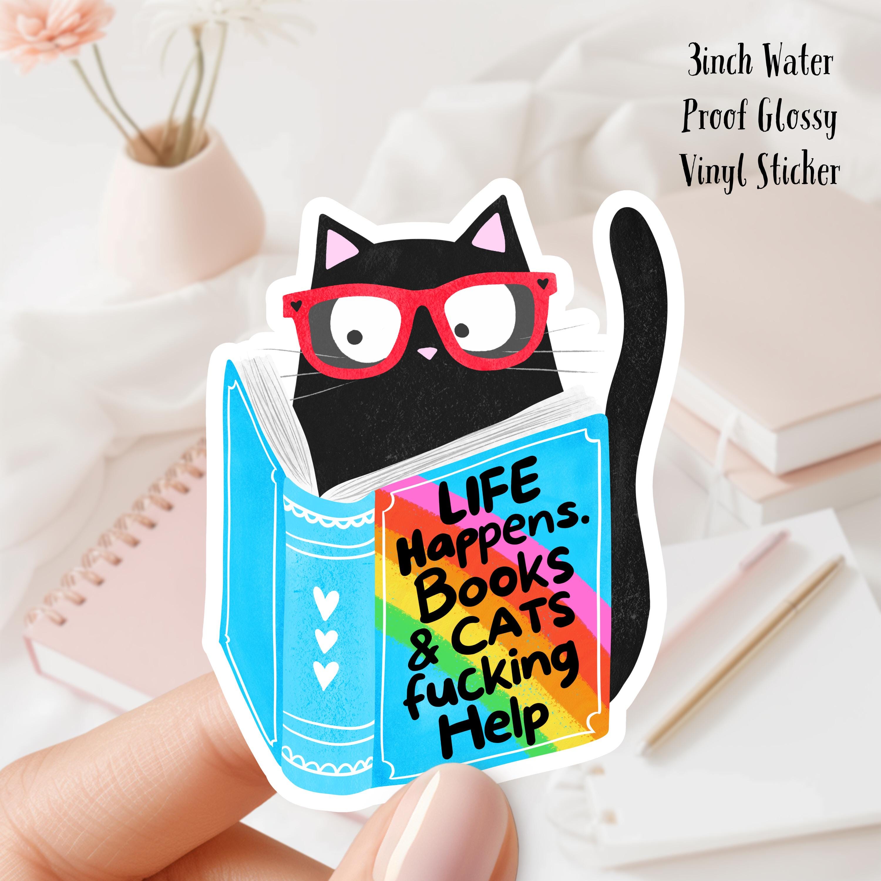 Books Cats Life is Good - Etsy