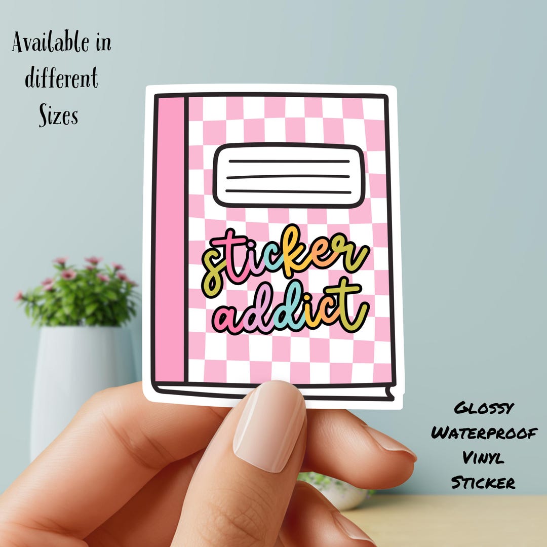Sticker Addict - Vinyl Sticker - Etsy