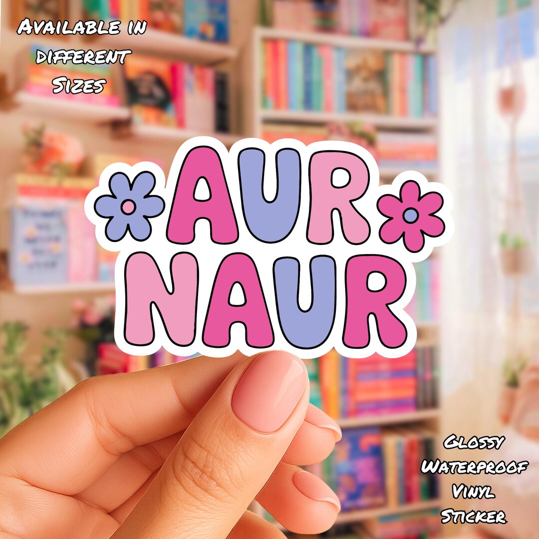 Aur Naur - Funny Vinyl Sticker - Etsy