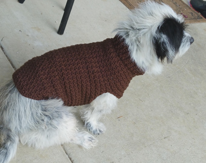Crochet Dog Sweater: Thicket Stitch, Soft Acrylic Yarn, Special Custom Request