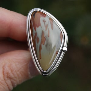 Brimfire, an Owyhee Jasper ring