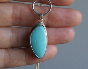 True Blue, a Turquoise and silver necklace