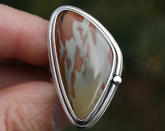 Brimfire, an Owyhee Jasper ring