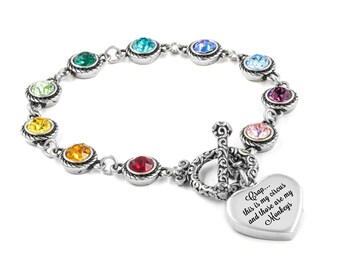 Rainbow Link Bracelet, Funny Quote Jewelry, “not My Circus