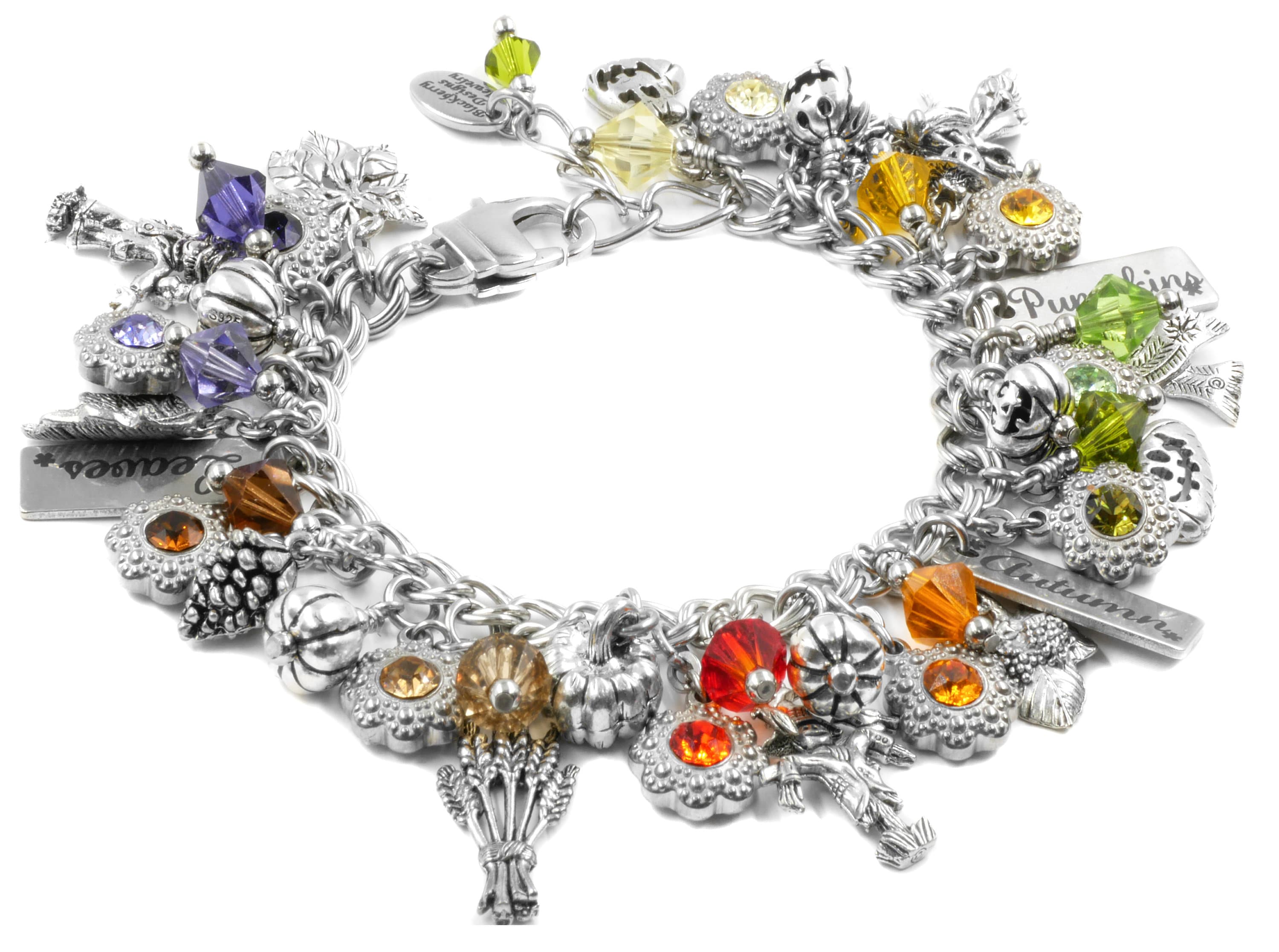Silver Fall Jewelry Autumn Bracelet Sterling Silver Etsy