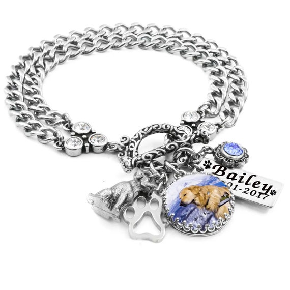 Personalized Pet Memorial Jewelry with Engraved Pets Name and Option of Cremation Urn for Ashes