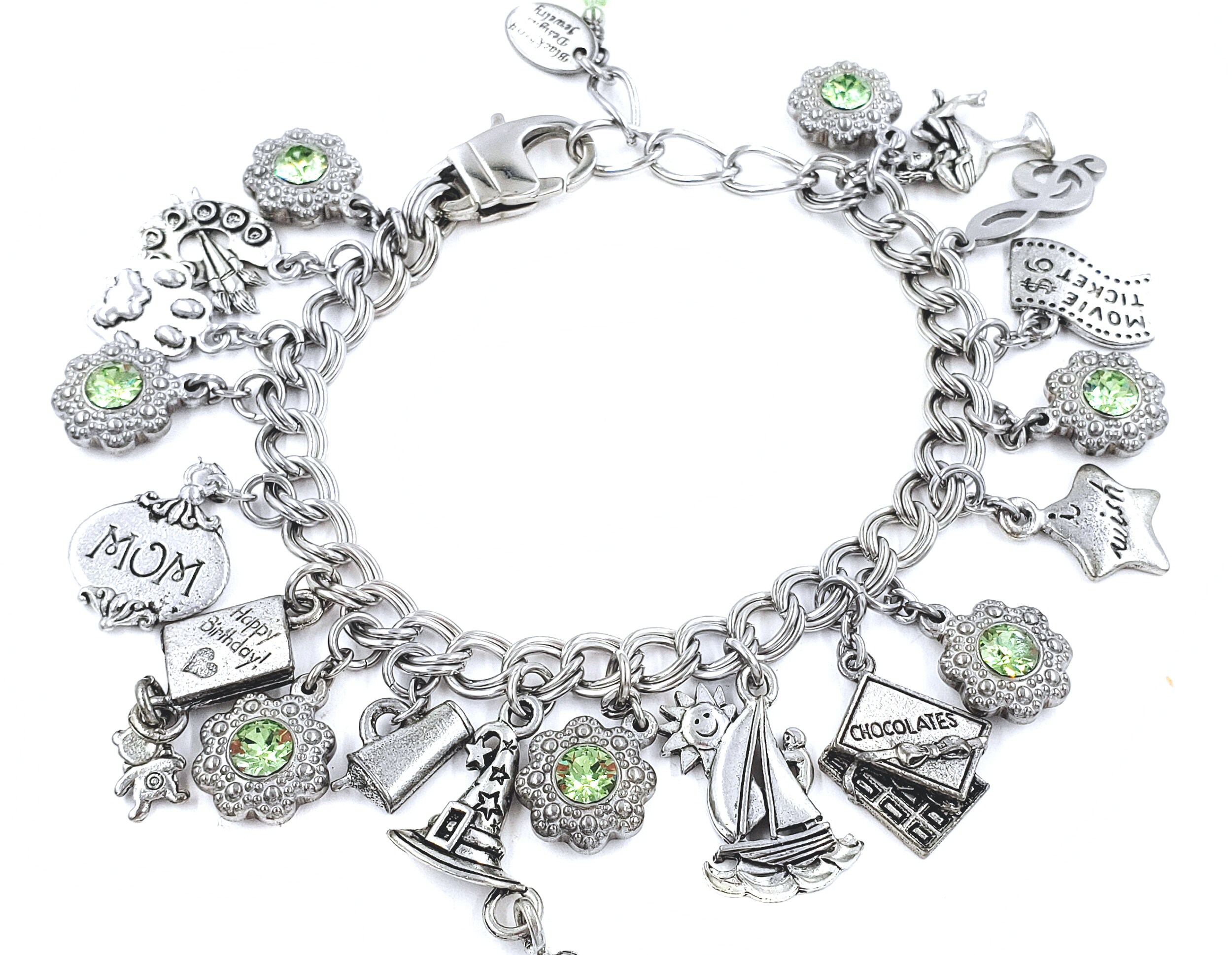 Starter Charm Bracelet With Your Choice of Charms of Your Etsy UK
