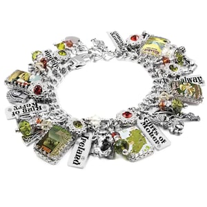 Ireland Bracelet, Irish Travel Jewelry with Vintage Posters of Cities of Ireland image 1