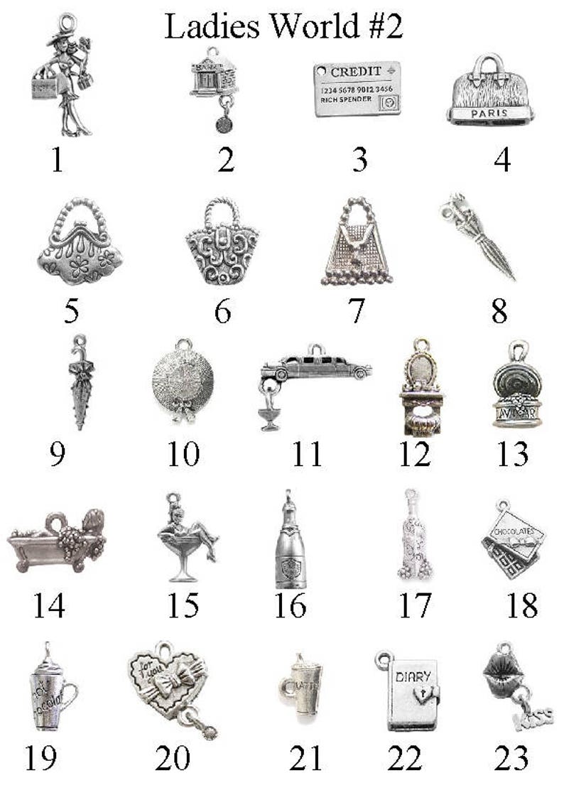 Choose a Charm From the Catalog to Add to Your Jewelry 5000 - Etsy