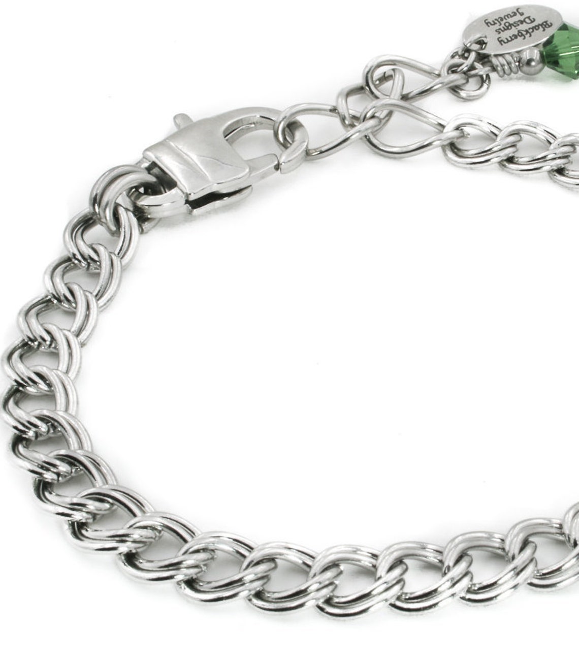 Stainless Steel Charm Bracelet Starter Charm Bracelet Heart | Etsy