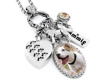 Pet Cremation Urn Necklace, Memorial for Pet, Loss of Pet, Grief Gift, Pet Urn, Dog Remembrance, Pet Ashes