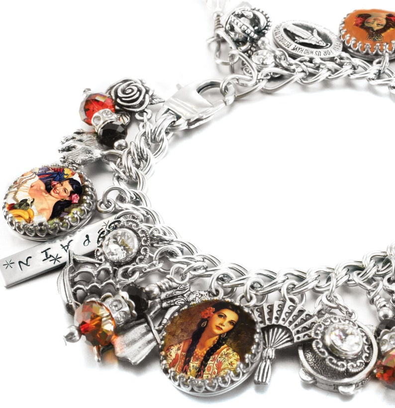 Spanish Charm Bracelet Spanish Bracelet Spanish Jewelry Etsy
