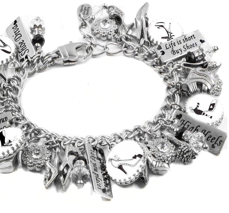 Shoe Bracelet Silver Shoes Shoe Jewelry Sterling Silver Etsy