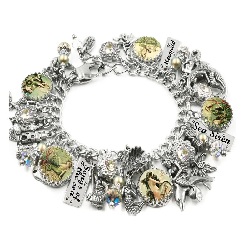 Mermaid Bracelet, Colorful Mermaid Jewelry, Mermaid Handcrafted Jewelry, Ocean Bracelet image 7