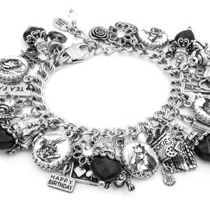 GRAPHICS /& MORE Alice in Wonderland Garden Party Italian European Style Bracelet Charm Bead