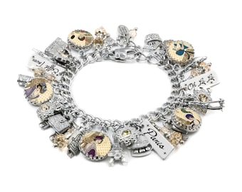Paris Charm Bracelet, Oh La La Gift for Women Who Dream of France