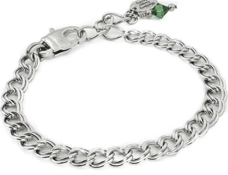 Stainless Steel Charm Bracelet Starter Charm Bracelet Heart Etsy