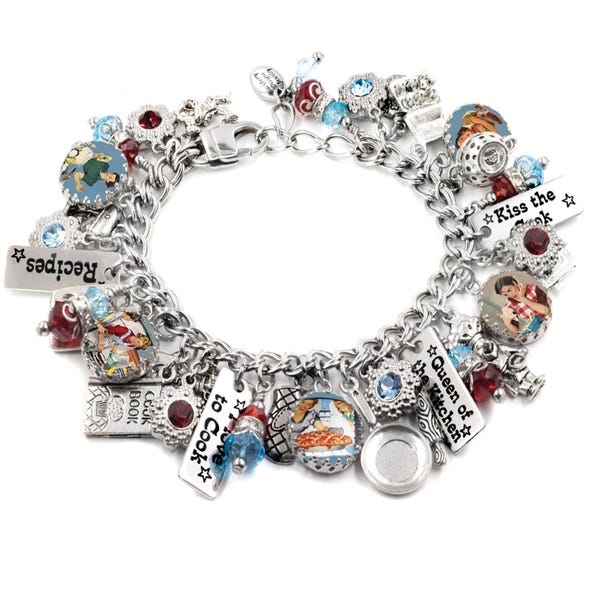 Cooks Bracelet, Graduation Gift for Culinary School, Kitchen Charms, Gift for Chef