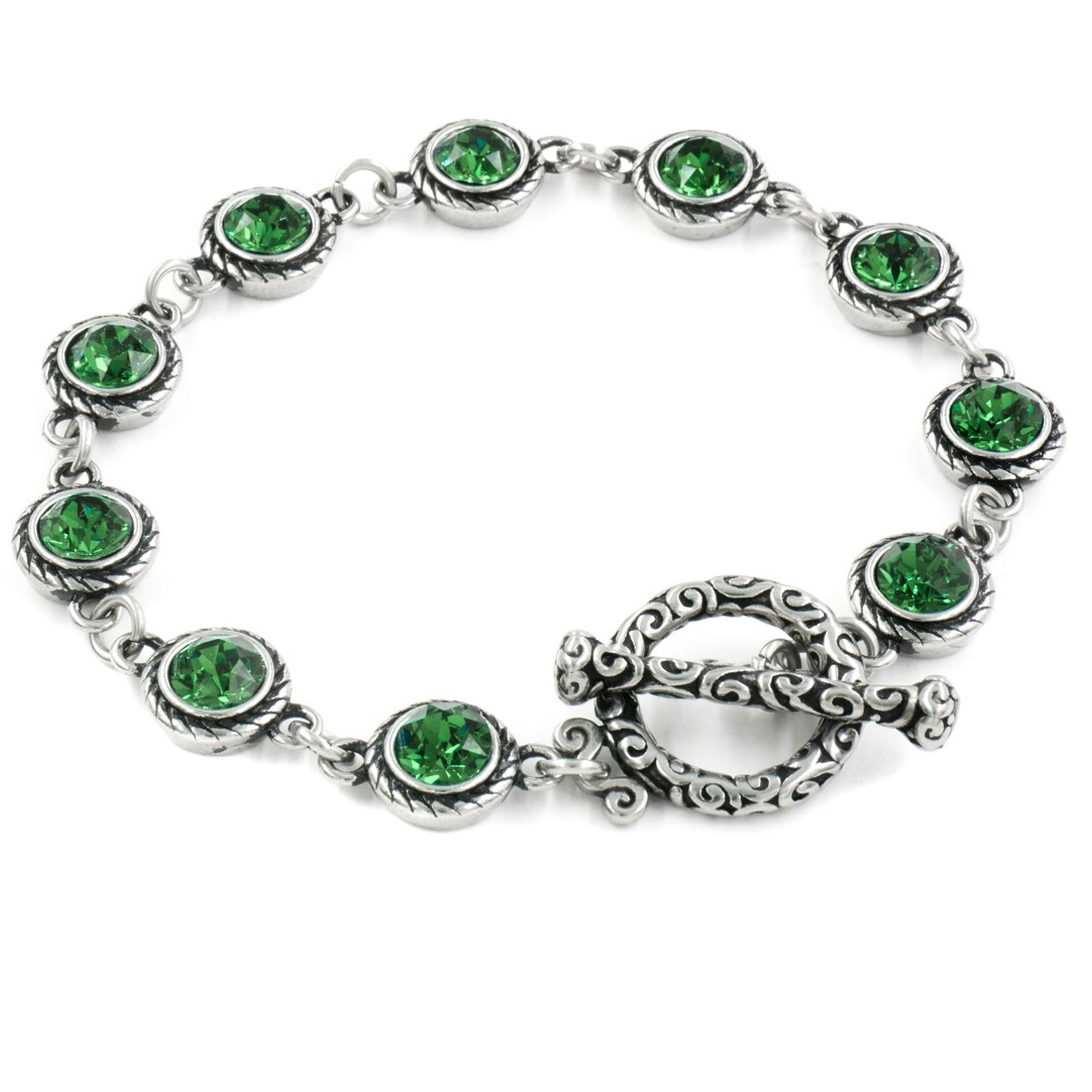 Emerald Birthstone Bracelet Colorful May Birthday Gift All