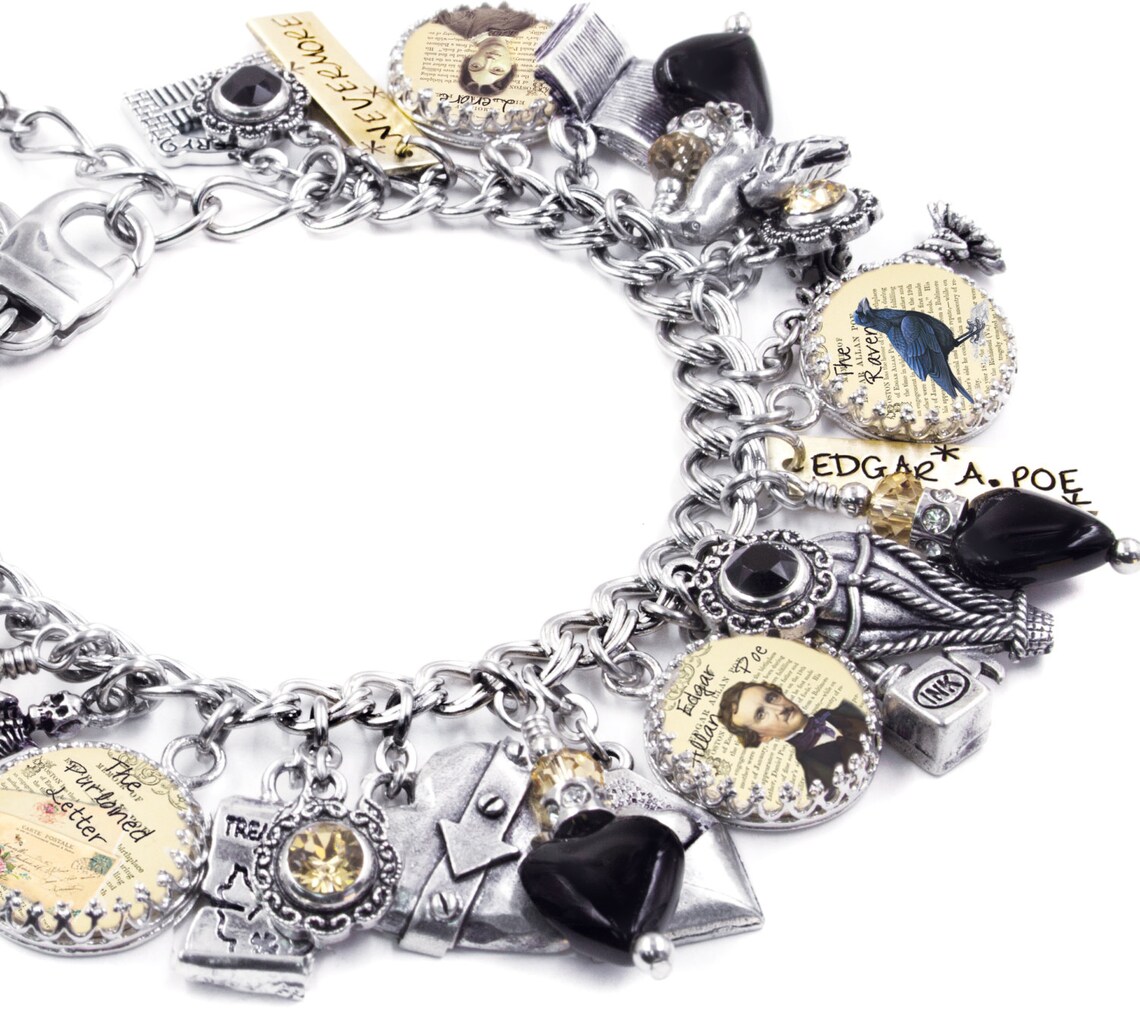 Edgar Allan Poe Jewelry Poe Jewelry Edgar Allen Poe Etsy