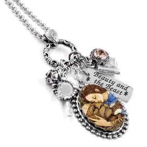 Beauty and the Beast Necklace, Fairytale Jewelry, Non Tarnish Stainless image 9