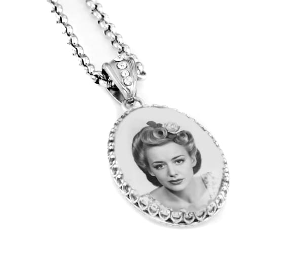 Personalized Photo Pendant Custom Picture Necklace Memory Jewelry Keepsake Photo Sterling Silver Etsy