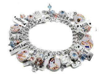 Gift for Baker, Cooking Bracelet, Personalized Baking Jewelry, Culinary School Gift for Chef