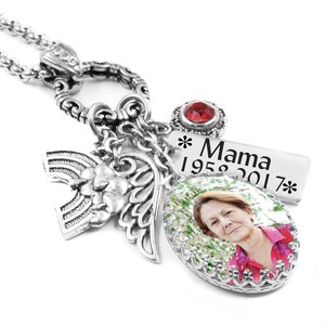 Memorial Necklace, Personalized Loss Jewelry, Remembrance Pendant, Memory and Keepsake Charms