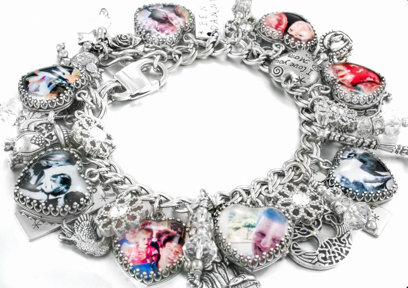 Custom Charm Bracelet Stainless Steel Charm Bracelet Etsy