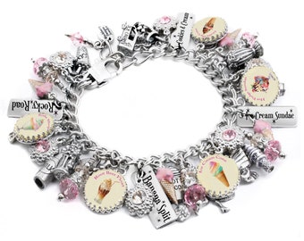 Ice Cream Jewelry, Colorful Jewelry with Soda and Shakes in Pink