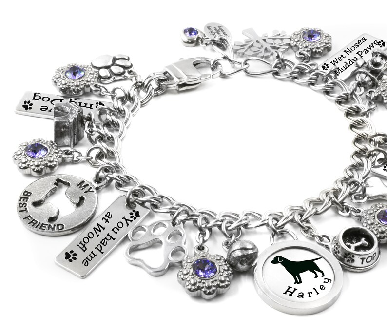 Personalized Pet Mom Bracelet Dog Mom Bracelet Dog Lover Etsy