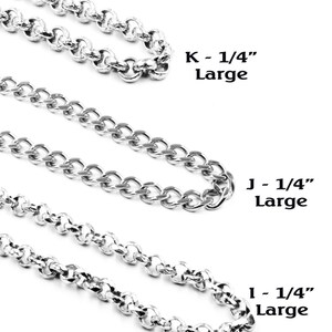Stainless Steel Chain Necklace Chain Just the Chain Finished Chain Variety of Lengths, 16 to 36 chains image 3