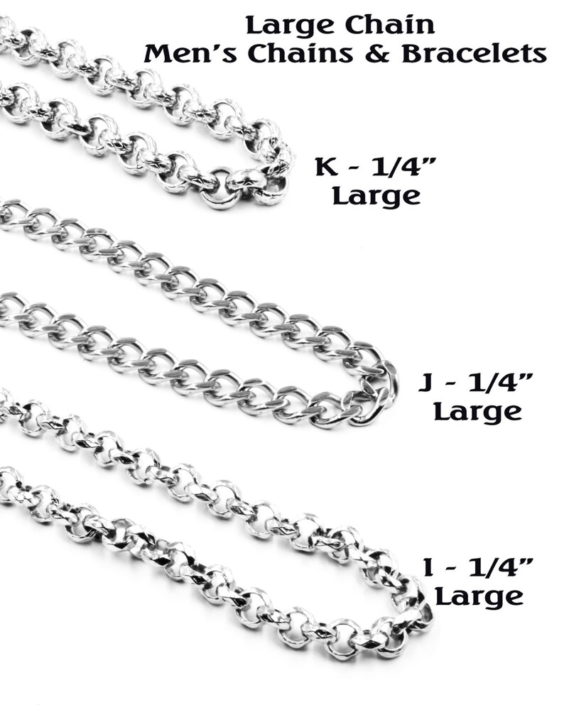Stainless Steel Chain Necklace Chain Just the Chain Finished Chain Variety of Lengths, 16 to 36 chains image 3
