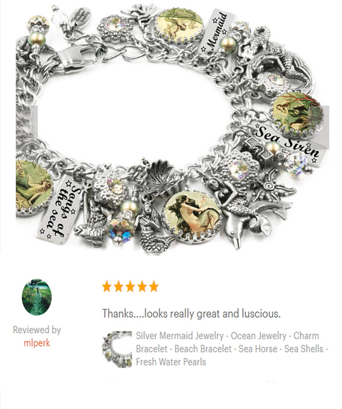 Mermaid Bracelet Mermaid Jewelry Mermaid Handcrafted Etsy