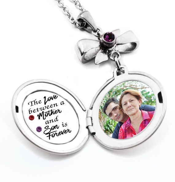mother and son locket