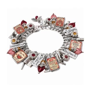 Love Potion Charm Bracelet, Heart Jewelry for Women who Love Romantic Designs