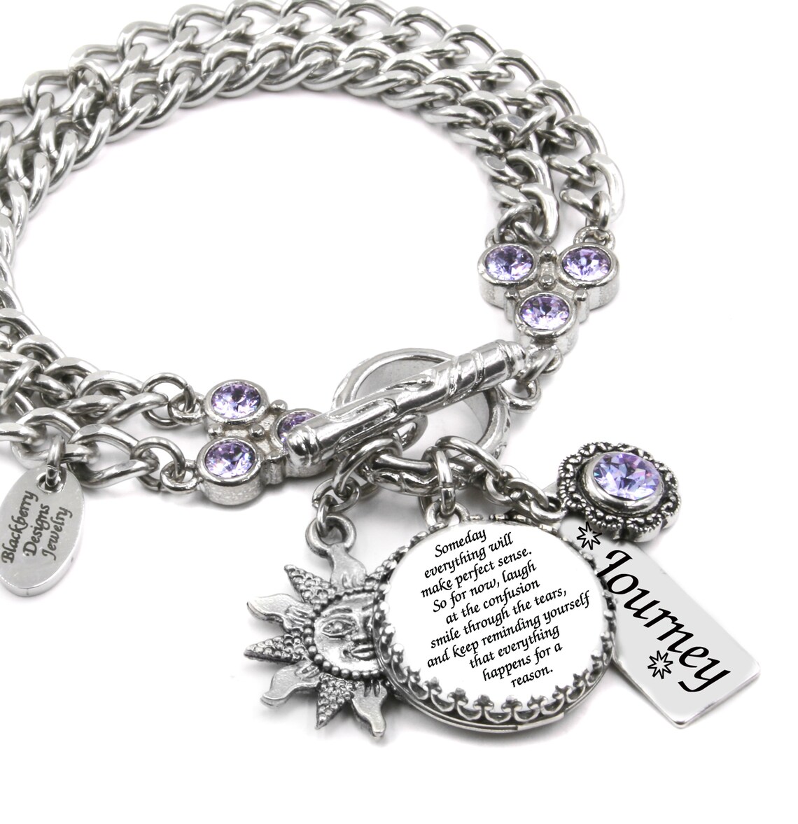 Quote Bracelet with Meaningful Message Stainless Steel Etsy