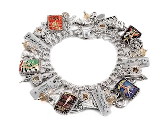 Personalized Broadway Show Bracelet, Theatre Jewelry, Broadway Musicals, Choose your own Playbills