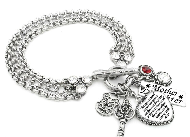 Mother Daughter Bracelet Mom Birthday Gift Daughter's Etsy