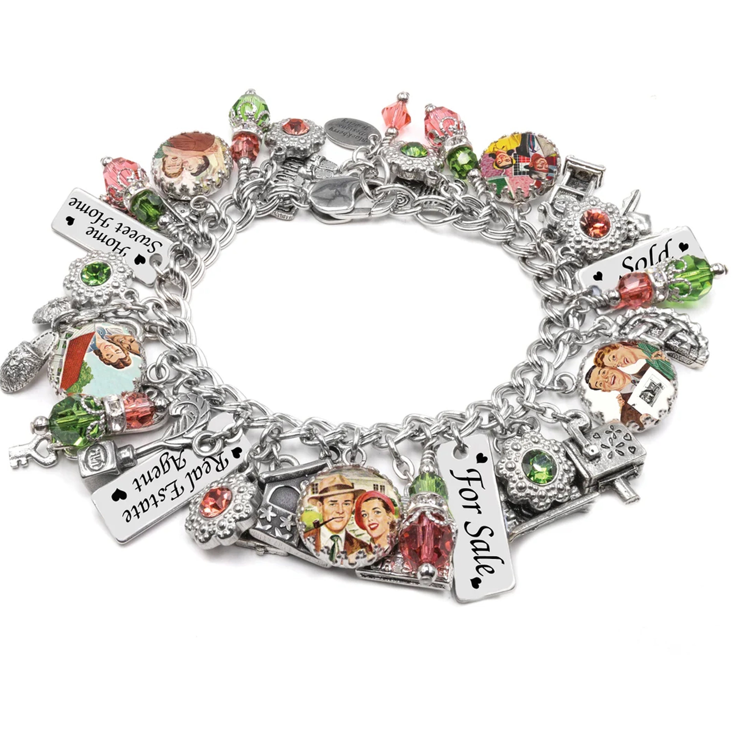 Personalized Cat Charm Bracelet - Blackberry Designs Jewelry