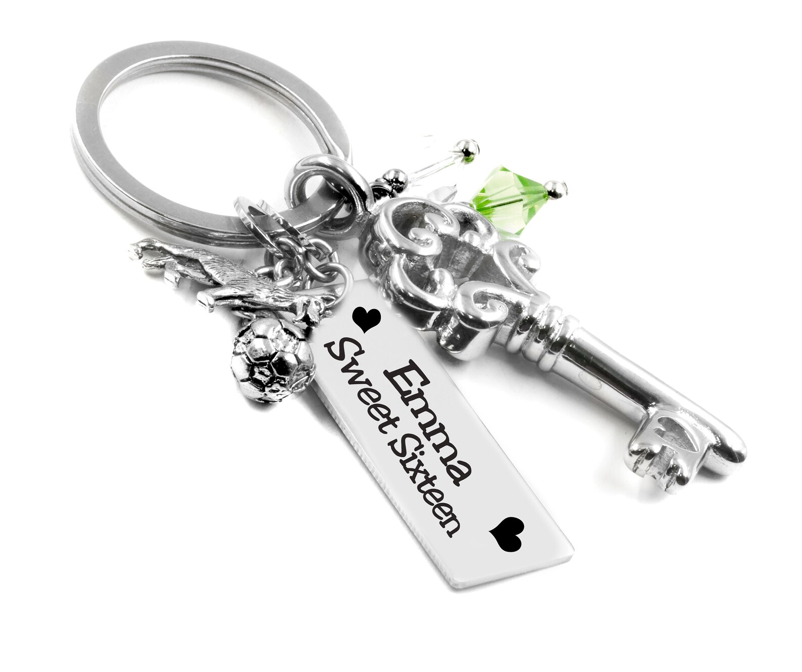 Stainless Steel Key Chain Personalized Key Chain Custom Key Etsy
