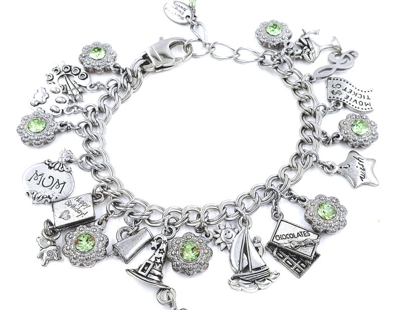 Starter Charm Bracelet With Your Choice of Charms of Your Etsy