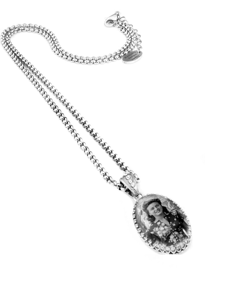 Silver Memorial Jewelry in Memory of Necklace Engraved Etsy