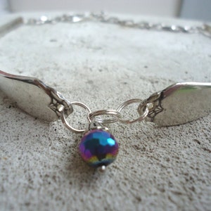 Spoon Necklace, Choker, Vintage, Spoon Silver Plated Necklace,  Silverware Jewelry, Fork Handle Necklace, Silver Plated Choker, Vintage